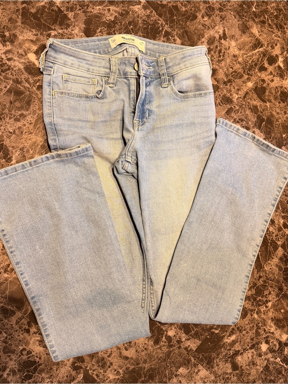 Hollister Women's Light Blue Boot Cut Jeans